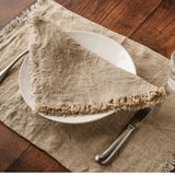 FRINGED LINEN NAPKIN