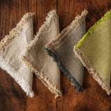 FRINGED LINEN NAPKIN