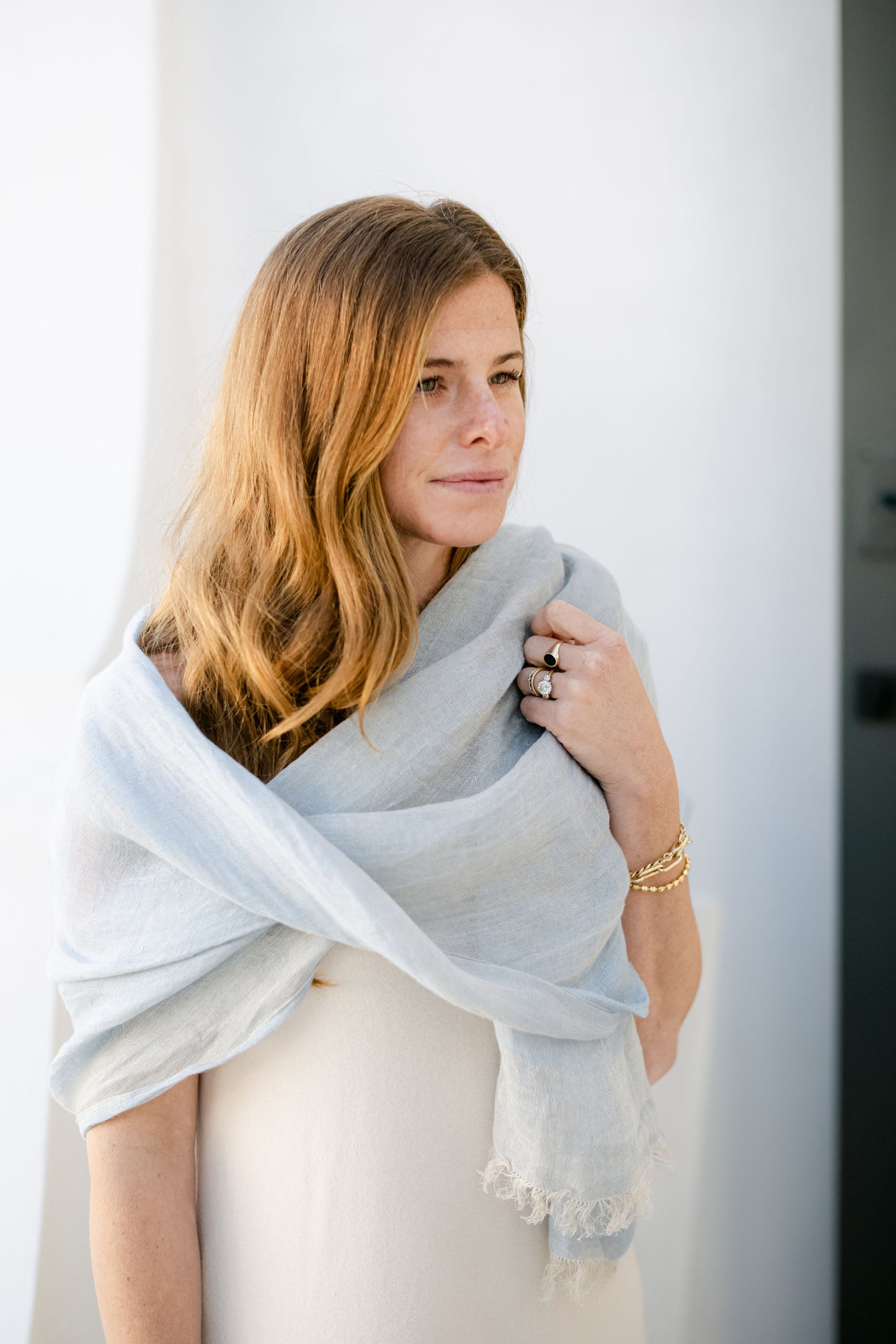 LINEN WRAP SCARF