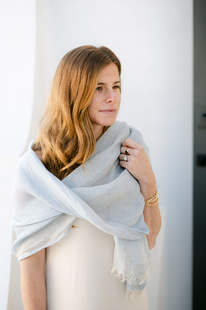 LINEN WRAP SCARF