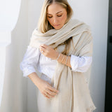 LINEN WRAP SCARF