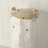 LAUNDRY BAG HAMPER WHITE