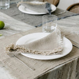 FRINGED LINEN NAPKIN