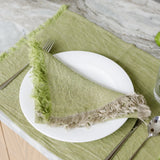 FRINGED LINEN NAPKIN