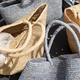 RAFFIA BASKET BAG