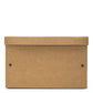 A large washable paper box is shown in tan from a side angle.