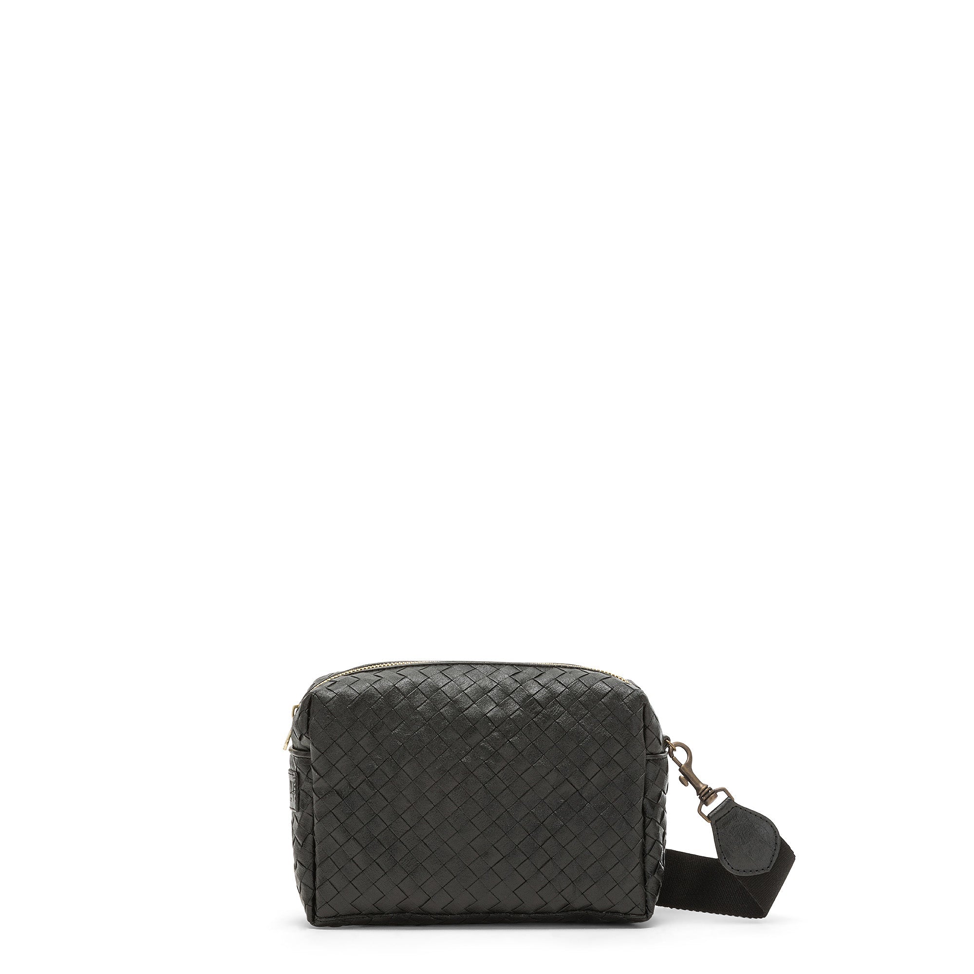 Black purse with outside pockets hot sale